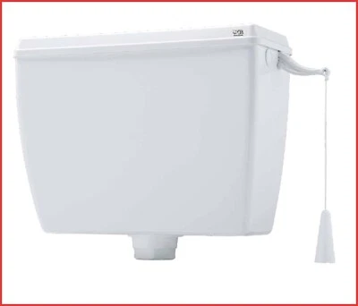 cassetta di scarico wc esterna alta sciacquone water vaschetta catenella bagno - Immagine 1 di 2