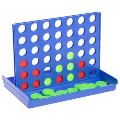 Large Connect 4 In A Row Four In A Line Board Game Family Fun Learning Toy Games - Image 1 of 4
