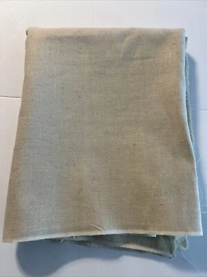 1.9 yards x 44" W Linen Off White Craft Quilt Sewing  MATERIAL FABRIC New - Image 1 of 2
