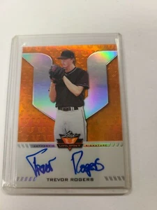 2017 LEAF VALIANT PROSPECT AUTO ORANGE PARALLEL TREVOR ROGERS 3/25 - Picture 1 of 2