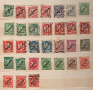 ALEMANIA Imperio alemán 1923/4, SELLOS OFICIALES 30 (MARCAS DE SERVICIO) COMO NUEVOS Y USADOS - Imagen 1 de 1