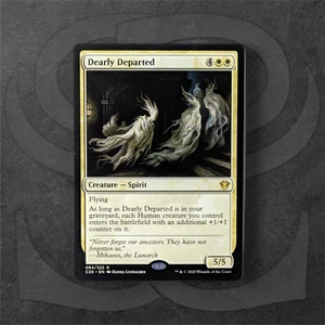 Dearly Departed • Rare Creature - Spirit • Flying • Commander 2020 • MTG C20 - Picture 1 of 2