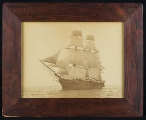 Lg ORIG c1885 American SQUARE RIGGER veliero FOTO ALBUM 8" x 101/2" -ECC!! - Foto 1 di 3