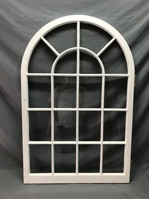 Antiguo De Colección Arco Superior 18 Lite Blanco 30x45 Armario Armario Puerta Ventana 887-25B Foto 1 de 4