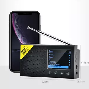 2.4" Portable DAB DAB+ Digital Radio FM Rechargeable Bluetooth Music Player LCD - Bild 1 von 12