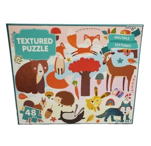 Childrens Textured Puzzle Land Animals 48 Piece Jigsaw Puzzle New in Box Age 6+ - Picture 1 of 7