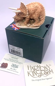 Harmony Kingdom Bone Head Triceratops Dinosaur Trinket Box Figurine - Picture 1 of 7