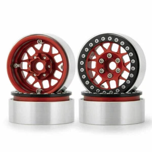 4PCS 1/10 RC Crawler 1.9" CNC Alloy Beadlock Wheel Rim Replacement Set For SCX10 - Picture 1 of 9