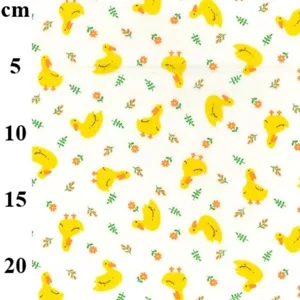 Crafts Fabrics Easter Special Chicks Ducks & Floral on Ivory 100% Cotton Fabric - Picture 1 of 1