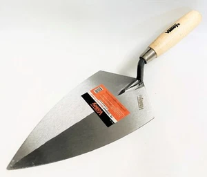 10" x 5-1/2" Brick Trowel with Hardwood Handle, Philadelphia Pattern, TRW-105 - Picture 1 of 1