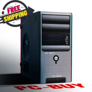 New Vintage 2000s Office Sleeper Gaming PC Case Chassis w/ Fan USB 3.0 - Picture 1 of 13