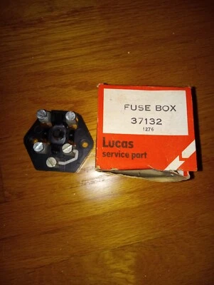 NOS LUCAS 37132 CAJA DE FUSIBLES TIPO SF6 AUSTIN HEALEY TRIUMPH TR2/3 MGA ROVER P4 XK Foto 1 de 3