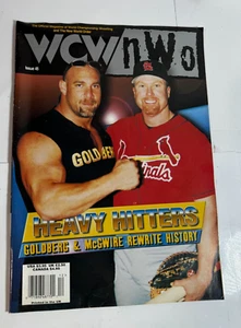 1998 Vintage: WCW/NWO wrestling MAGAZINE con poster GOLDBERG/MARK McGWIRE copertina - Foto 1 di 15