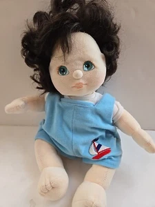Vintage My Child Doll Mattel 1985 Girl Brunette Brown Hair Green Eyes Sailor - Picture 1 of 7