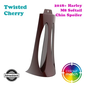 Twisted Cherry Plastic Chin Spoiler Kit fit 18+ Harley M8 Softail Low Rider - Bild 1 von 4