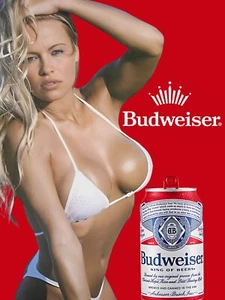 Huge Vintage Retro Budweiser King of Beers Poster 18x24 Beer Art Pamela ANDERSO - Picture 1 of 2
