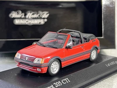 Minichamps 1:43 Peugeot 205 CTi Cabriolet 1990 rojo en caja Foto 1 de 4