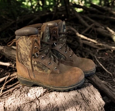 Botas de Caza Pelirrojas Niños 2Y Medianas Marrón Camuflaje 100% Impermeables RH29012MOB Foto 1 de 4