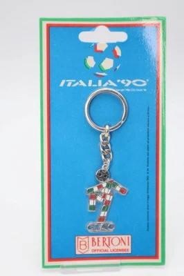 Vintage FIFA Italian World Cup 1990 Bertoni Italia '90 Mascot Ciao Keychain NEW - Image 1 of 4