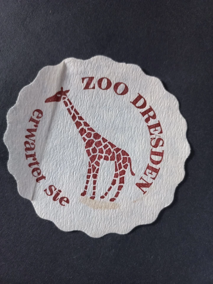 DDR Ostalgie - Pilsdeckchen/Tropfdeckchen Original DDR Zoo Dresden - Bild 1 von 1