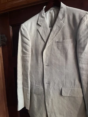 traje lino hombre 40r doble Foto 1 de 4