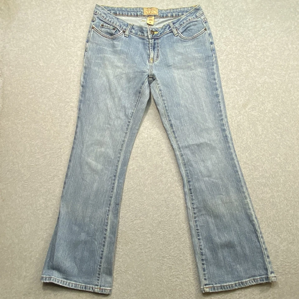 Jean’s Steve & Barry’s Azul Mujer’s Talla 8 Denim Corto Calce Regular Pierna Recta Foto 1 de 4
