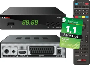 Receptor AXRED T90 HD DVBT2 con función de grabación PVR y mando a distancia aprendible - Imagen 1 de 9