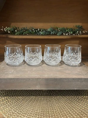 Set of 4 Waterford Crystal Lismore Roly Poly Whiskey/Old Fashioned Glasses ~NICE - Image 1 of 4