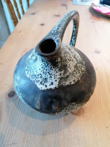 Fat Lava Vase Ruscha 313 Kurt Tschörner West German Pottery Mid Century Original - Picture 1 of 5