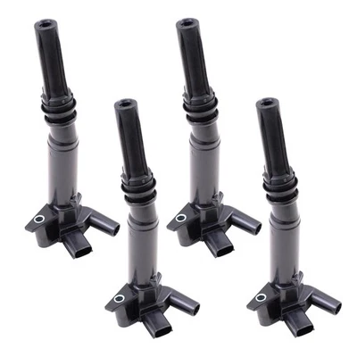 Bobinas de encendido de 4 piezas para enchufes laterales del conductor 11-14 F150 11-16 F250/F350 6,2 L 8 cilindros Foto 1 de 4