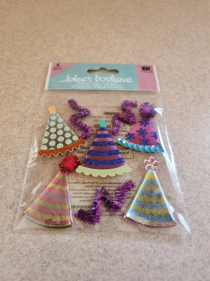 Jolee's Boutique~Party Hats~Dimensional Stickers - Image 1 of 1