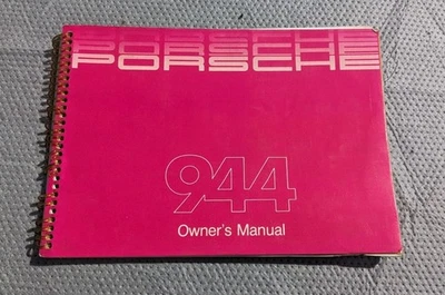 Porsche 944 1985 1986 manual del conductor del propietario original de fábrica OEM 1985.2 Foto 1 de 4