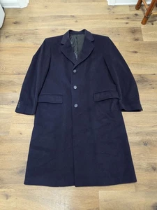 Großer mongolischer Kaschmir Trenchcoat für Herren von Imperial Cashmere dunkelblau - Bild 1 von 6