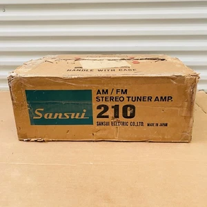 Amplificador Sintonizador Estéreo Sansui Vintage Modelo 210 AM/FM con Caja Japón Clásico Como Nuevo - Imagen 1 de 24