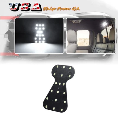 Panel LED blanco de luz de mapa de cúpula superior para 94-04 Ford Mustang F-150 F-250 K Foto 1 de 4