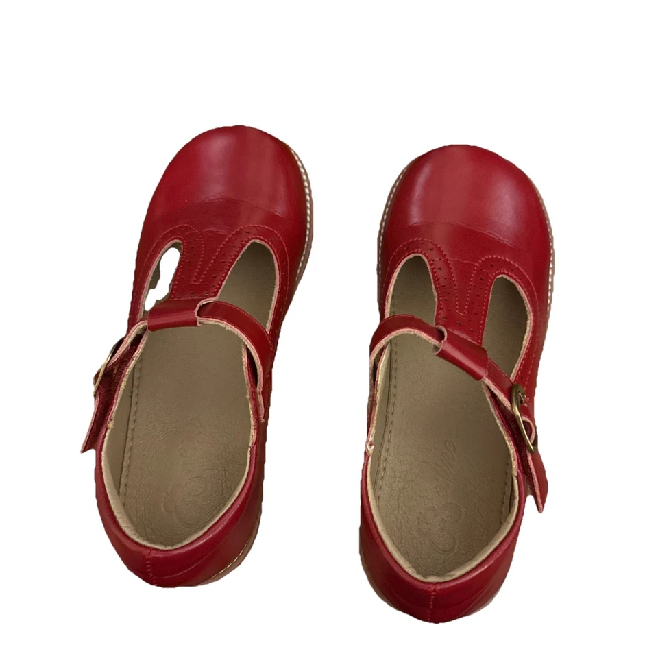 Mary Jane 风格鞋 13 码红色带扣的小女孩 — 第 1/4 张图片