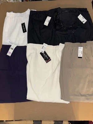 Lote de 6 pares de pantalones de diseñador vintage para mujer nuevos con etiquetas 22W Foto 1 de 4