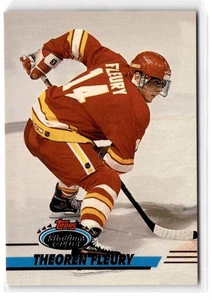 1993-94 Stadium Club Theoren Fleury #390 Calgary Flames - Picture 1 of 2