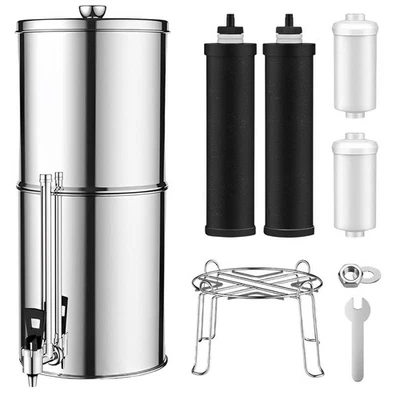 Schwerkraft Wasserfiltersystem (mit Kratzer), 11 L Schwerkraft Wasserfilter - Bild 1 von 4