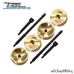 For Axial SCX24 STEEL DRIVESHAFT w/ BRASS Weights #SCX247FRSX+5-OC - Picture 1 of 4
