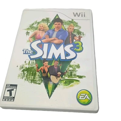 The Sims 3 Nintendo Wii Complete W/ Manual CIB EA Tested Simulation Video Game  - Image 1 of 4