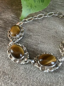 Pulsera Ojo de Tigre Mujer ¡Como Nueva! - Imagen 1 de 8