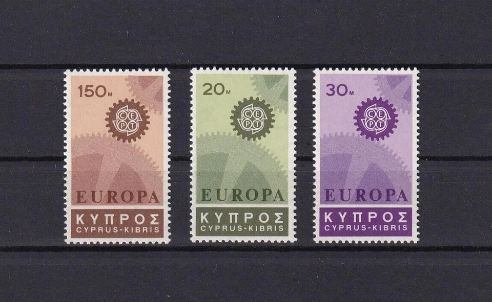 SA14e Greek Cyprus 1967 EUROPA Stamps mint stamps - Image 1 of 1