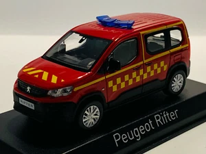 Norev Peugeot Rifter Pompiers 2019 Rouge 1/43 479071 0724 - Foto 1 di 4