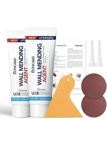 Drywall Repair Kit,2 Pack Wall Mending Agent,Wall Spackle with Scraper, Wall... - Picture 1 of 5