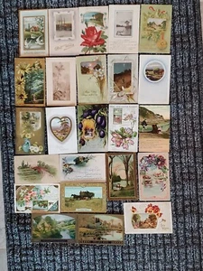24 postales de escenas bucólicas del campo de principios del siglo XX - Imagen 1 de 11