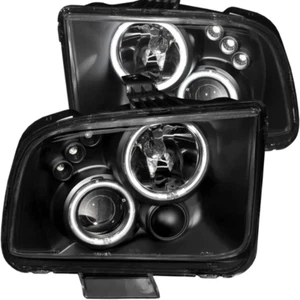 ANZO 121166 Headlight Assembly headlight Set FITS 2005 2009 ford mustang project - Picture 1 of 8