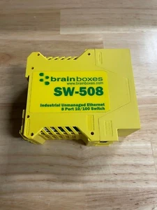 Brainboxes SW-508 8-Port Industrial Rail Mountable Ethernet Switch - Tested good - Picture 1 of 2