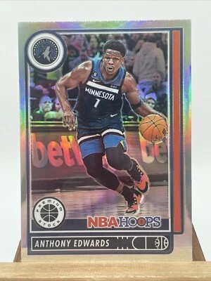 Anthony Edwards 2022-23 Panini Hoops Premium Stock Silver #587 - Image 1 of 2