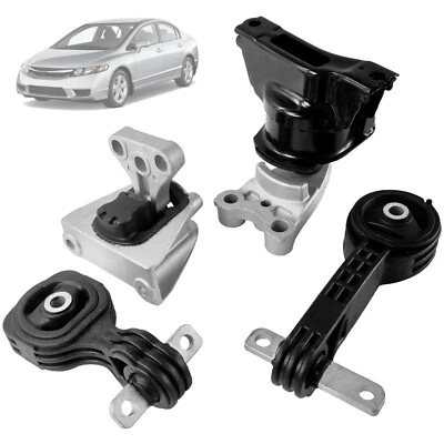Engine Motor Mount 4PCS for 2006-2011 Honda Civic 1.8L Automatic Transmission Foto 1 de 4